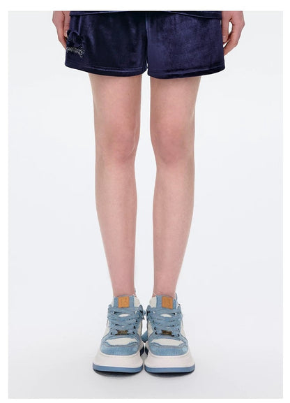 13DE MARZO Bear Denim Sneakers Blue