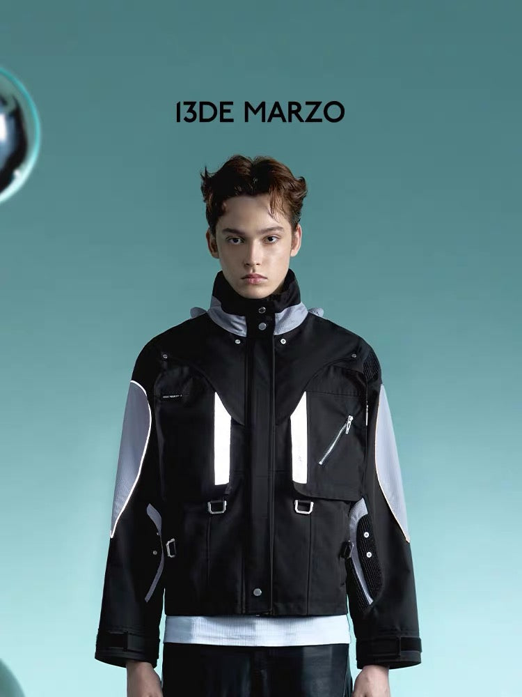 13DE MARZO Future Multi Functional Jacket Black