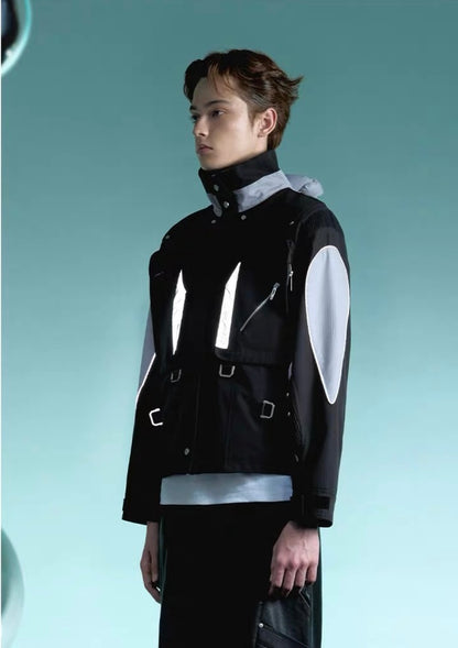 13DE MARZO Future Multi Functional Jacket Black