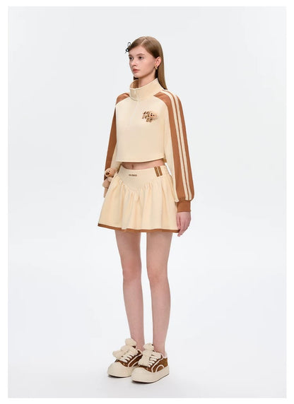 13DE MARZO Basic American Skirt Beige