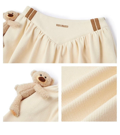 13DE MARZO Basic American Skirt Beige