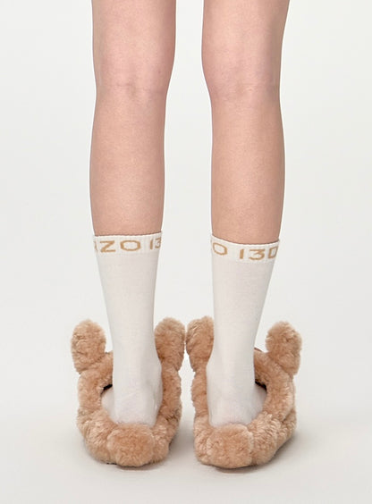 13DE MARZO Doozoo Dynamic Fuzzy Slipper Khaki