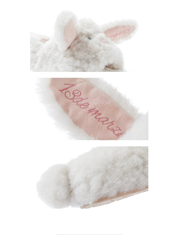 13DE MARZO Doozoo Dynamic Fuzzy Slipper White