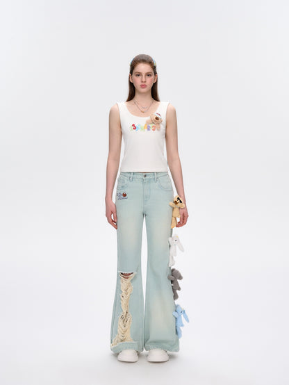 13DE MARZO Holiday Plushies Jeans Blue