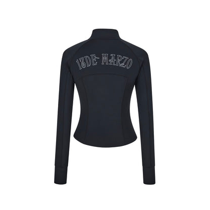 13DE MARZO Sunburnt Bear Sun Protection Slim Jacket Black