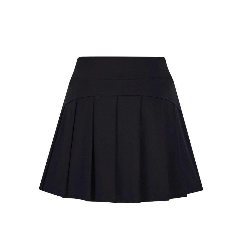 13DE MARZO Sunburnt Bear Cooling Pleated Skirt Black