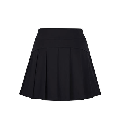 13DE MARZO Sunburnt Bear Cooling Pleated Skirt Black
