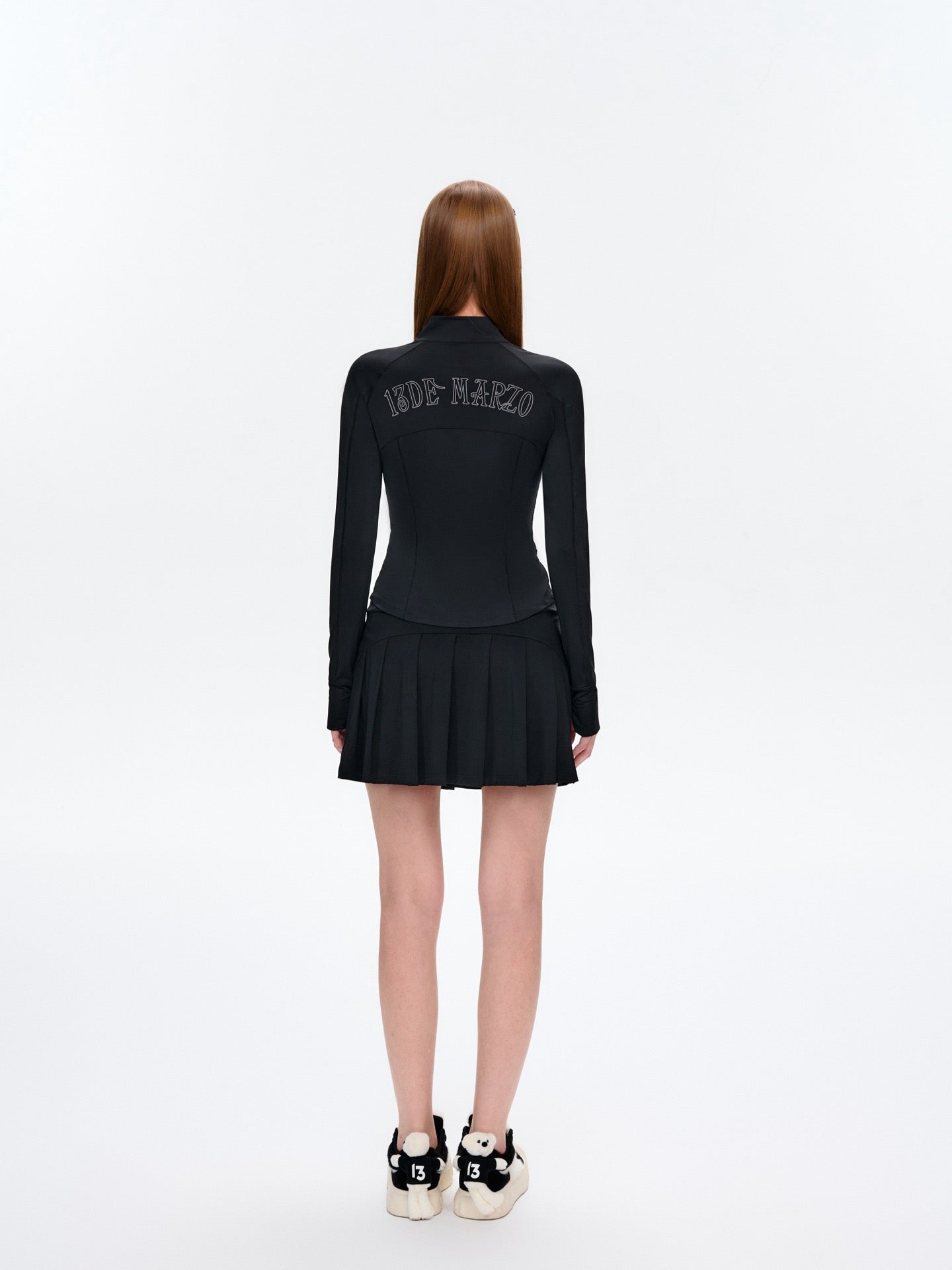 13DE MARZO Sunburnt Bear Sun Protection Slim Jacket Black