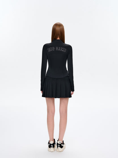 13DE MARZO Sunburnt Bear Sun Protection Slim Jacket Black