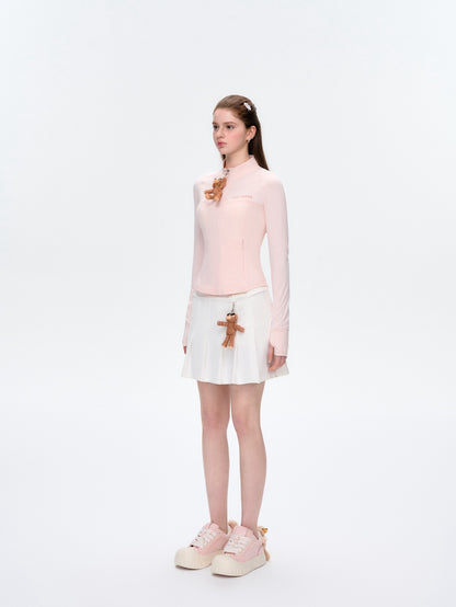 13DE MARZO Sunburnt Bear Sun Protection Slim Jacket Pink