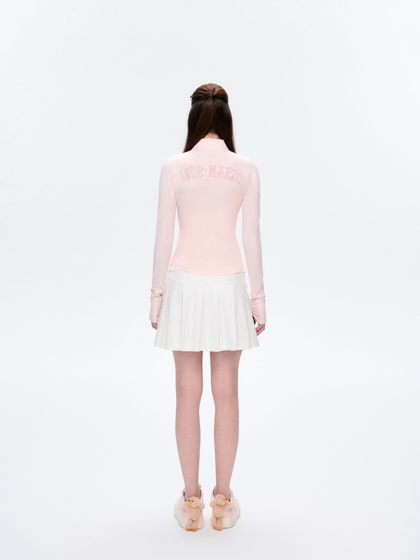 13DE MARZO Sunburnt Bear Sun Protection Slim Jacket Pink