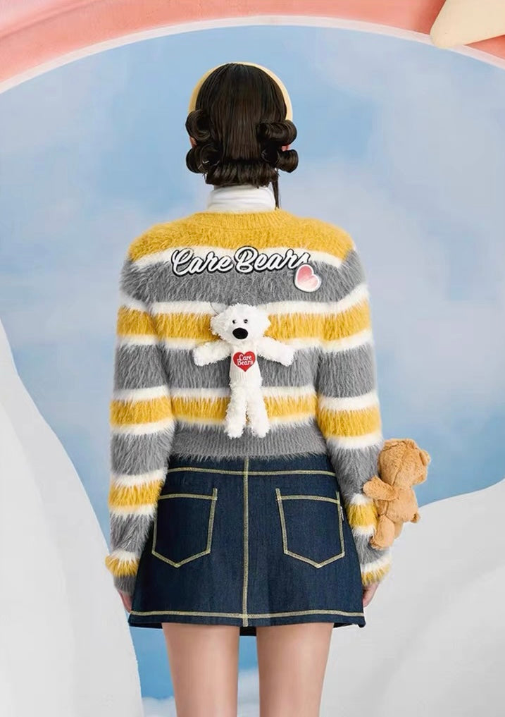 13DE MARZO x CARE BEARS Badges Sweater Ash