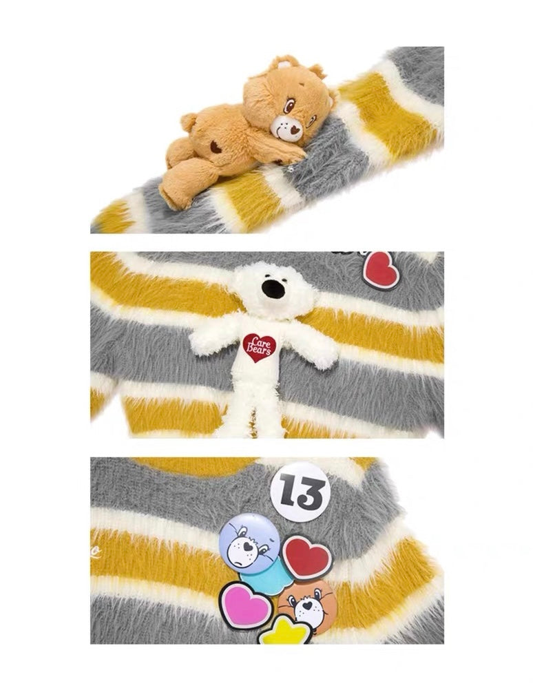 13DE MARZO x CARE BEARS Badges Sweater Ash