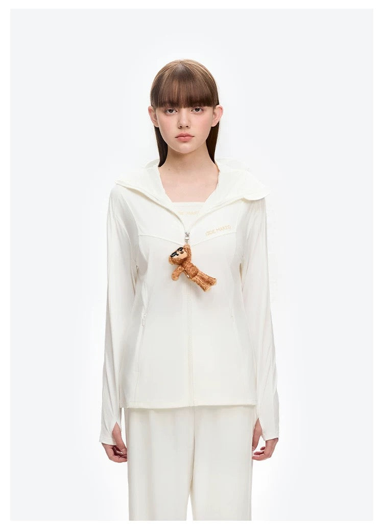 13DE MARZO Sun Protection Jacket White