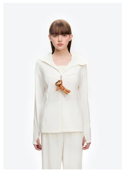 13DE MARZO Sun Protection Jacket White