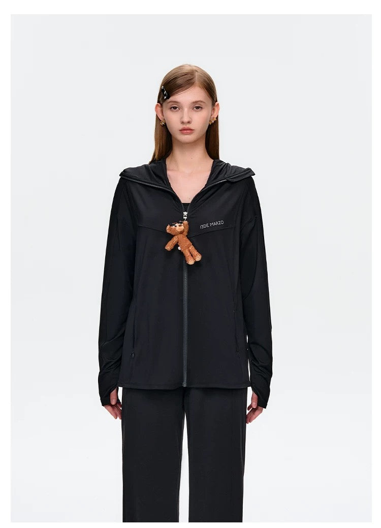 13DE MARZO Sun Protection Jacket Black