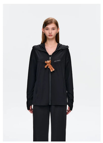 13DE MARZO Sun Protection Jacket Black