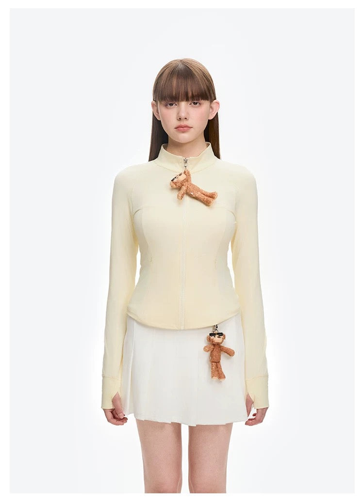 13DE MARZO Sunburnt Bear Sun Protection Slim Jacket Yellow