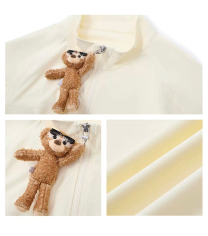 13DE MARZO Sunburnt Bear Sun Protection Slim Jacket Yellow