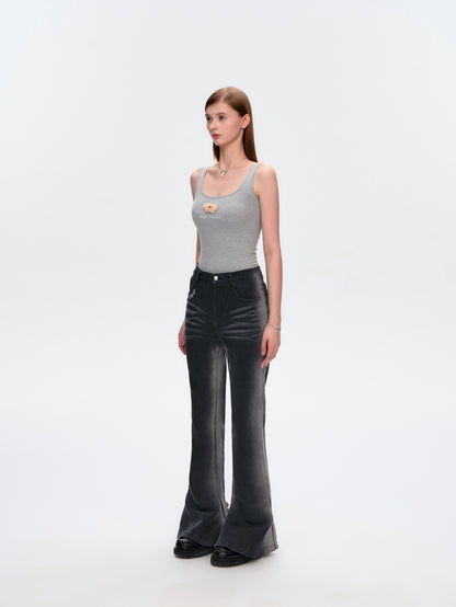 13DE MARZO Bear Basic Tank Grey