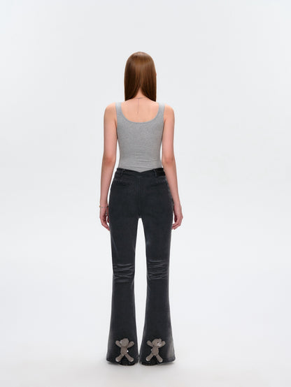 13DE MARZO Bear Basic Tank Grey