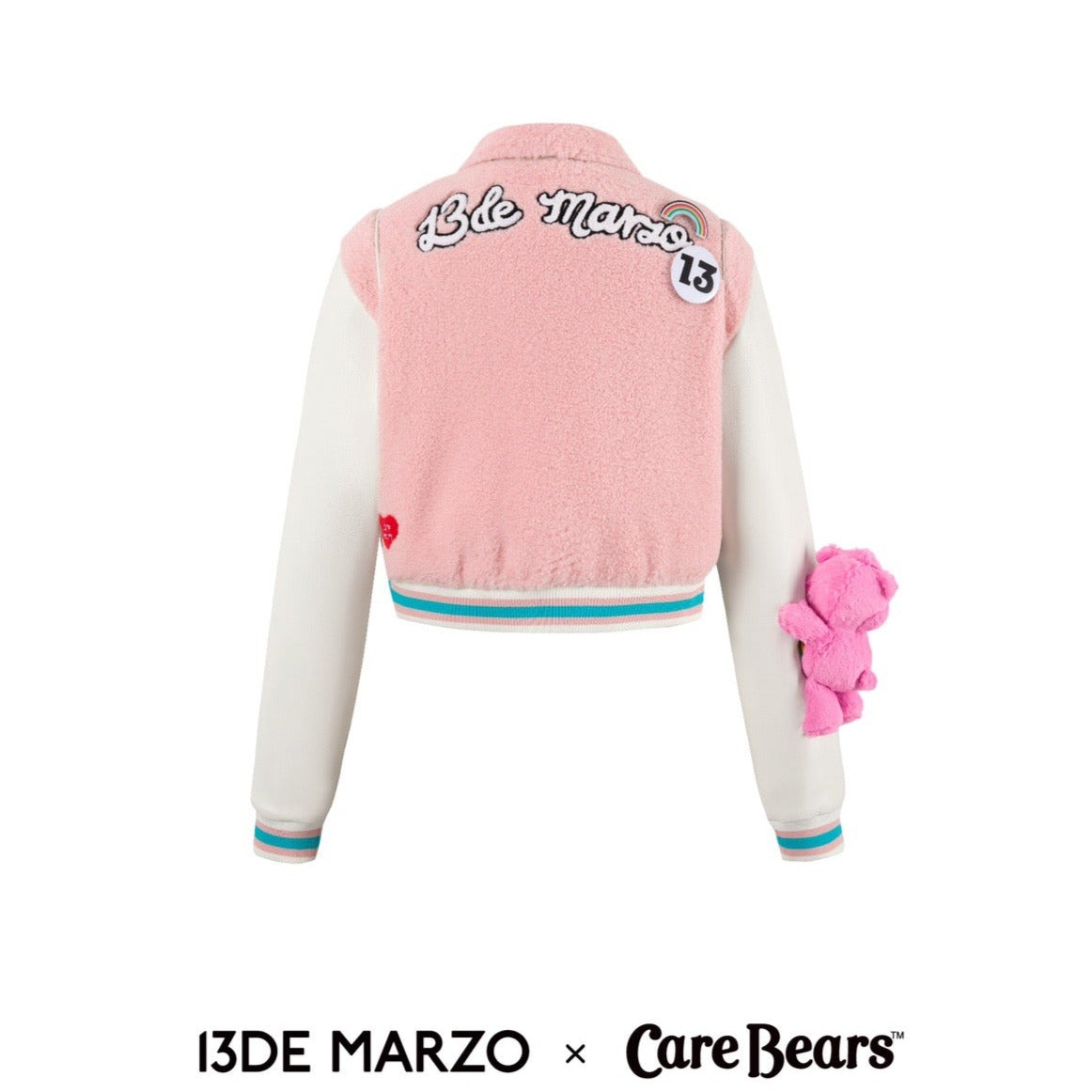 13DE MARZO x CARE BEARS Baseball Jacket English Rose