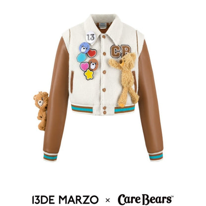 13DE MARZO x CARE BEARS Baseball Jacket White