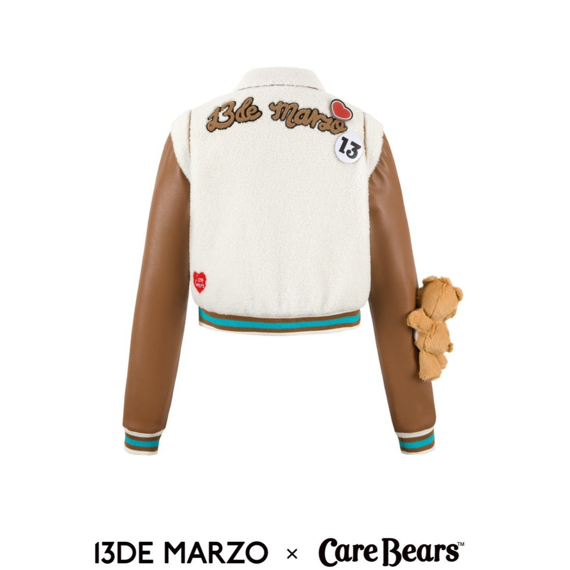 13DE MARZO x CARE BEARS Baseball Jacket White