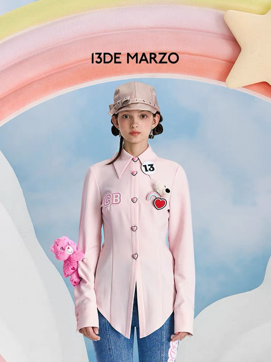 13DE MARZO x CARE BEARS Pink Shirt Primrose Pink