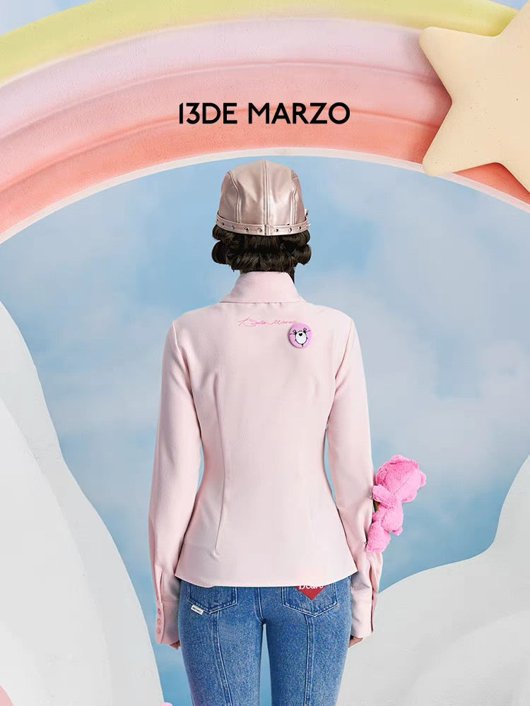 13DE MARZO x CARE BEARS Pink Shirt Primrose Pink