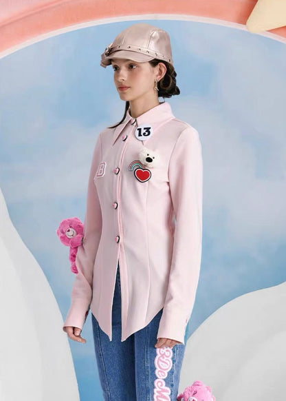 13DE MARZO x CARE BEARS Pink Shirt Primrose Pink