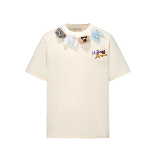 13DE MARZO Holiday Friends T-Shirt Beige