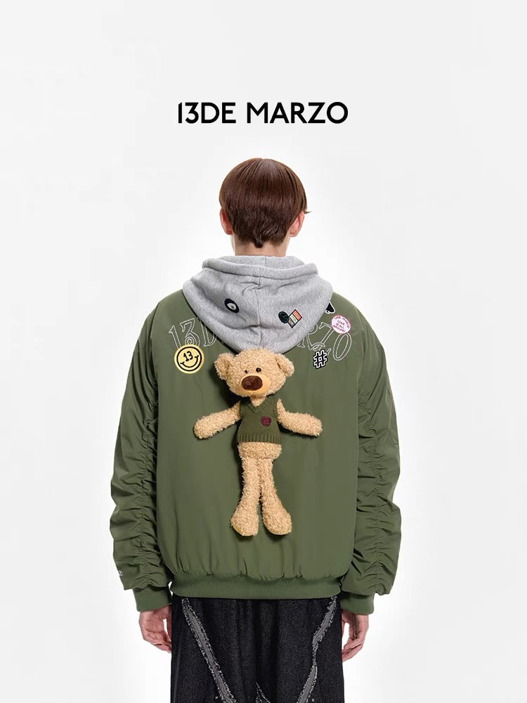 13DE MARZO Badges MA-1 Jacket Rifle Green