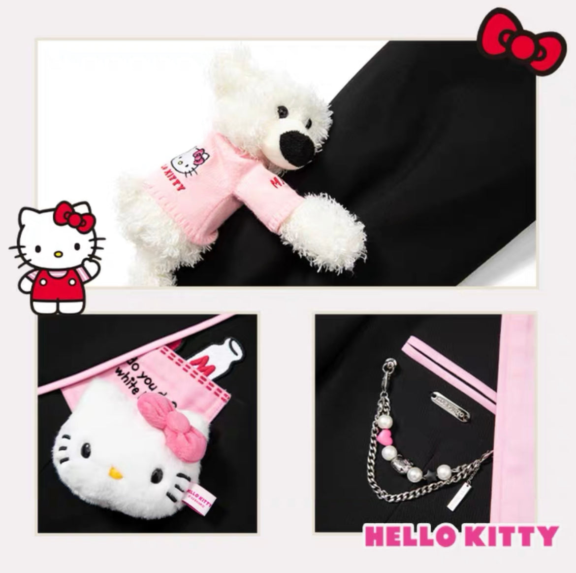 13DE MARZO Hello Kitty Bear Suit Moonless Night
