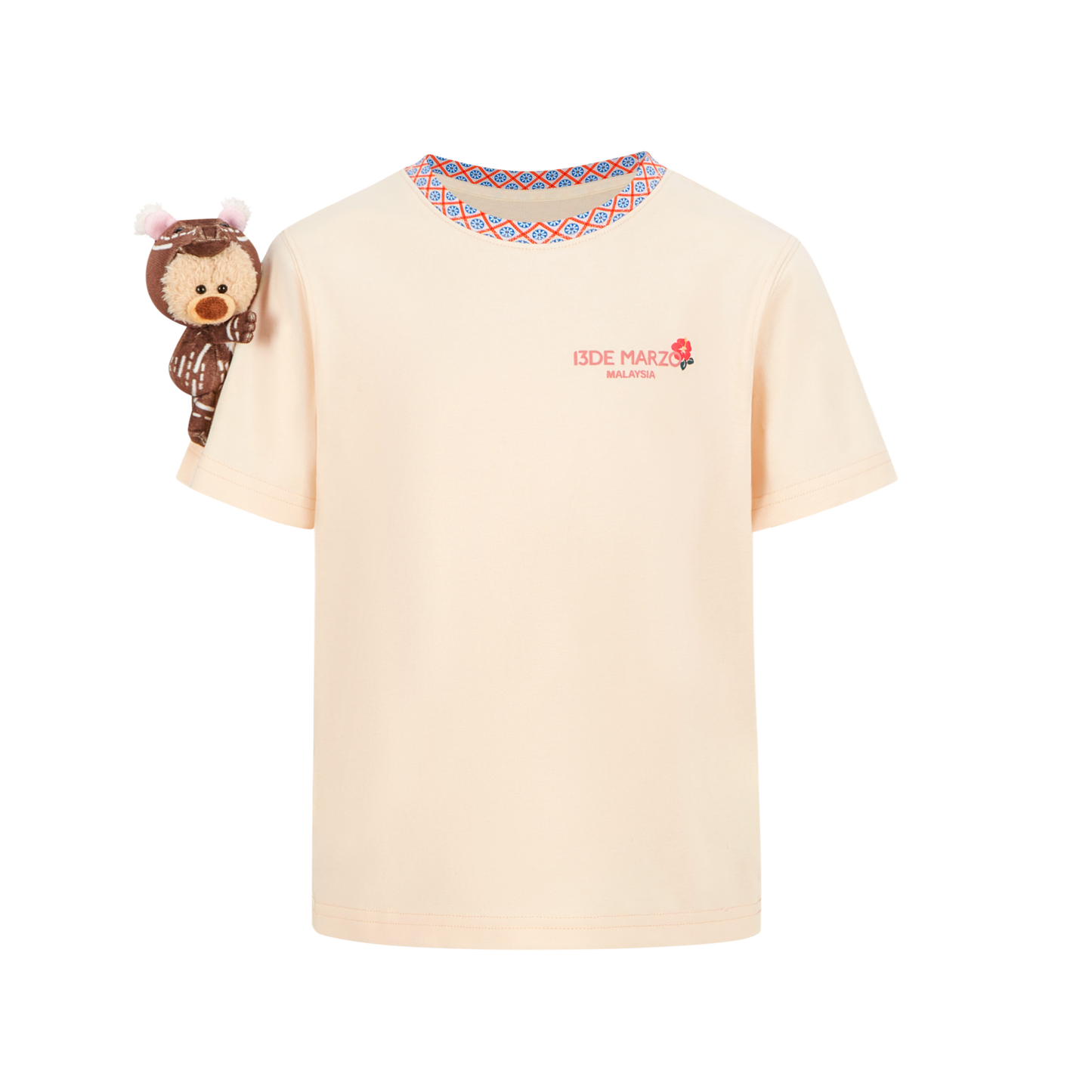 13DE MARZO Juvenile Malayan Tapir BabyBear T-shirt Almond