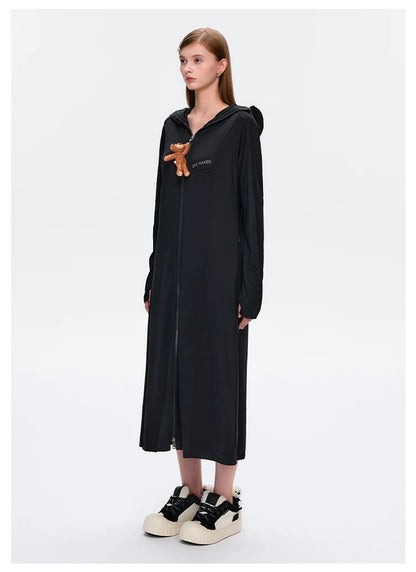 13DE MARZO Sun Protection Long Jacket Black