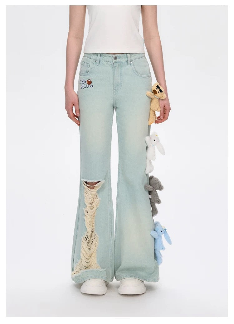 13DE MARZO Holiday Plushies Jeans Blue