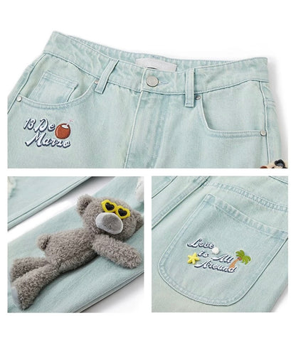 13DE MARZO Holiday Plushies Jeans Blue