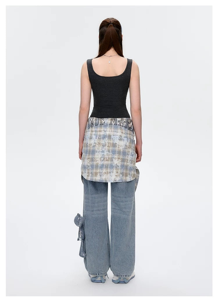 13DE MARZO Bear Basic Tank Dark Grey