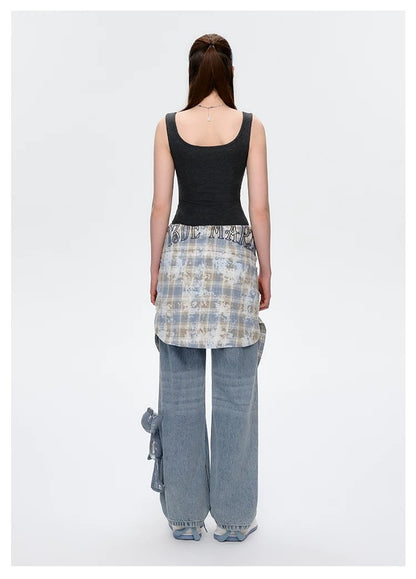 13DE MARZO Bear Basic Tank Dark Grey