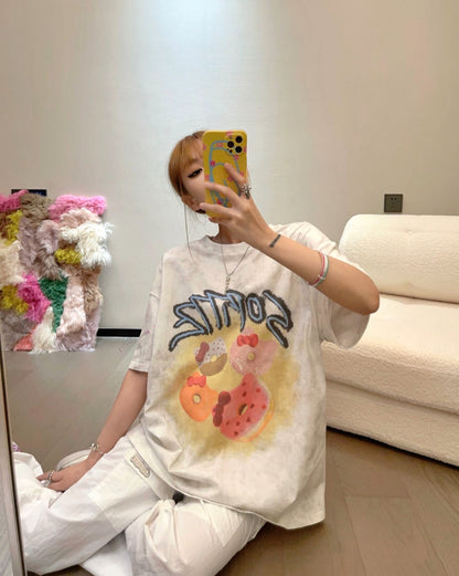 Sofitte Donut Graffiti Tee White