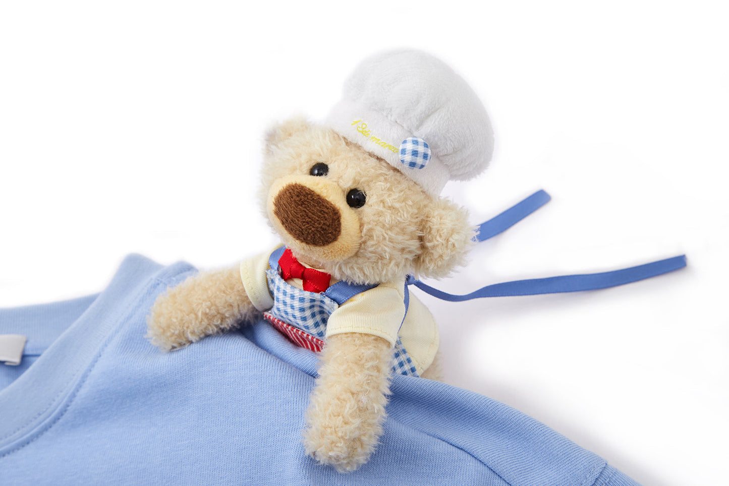 13DE MARZO Bear  Macau Tart T-shirt Blue