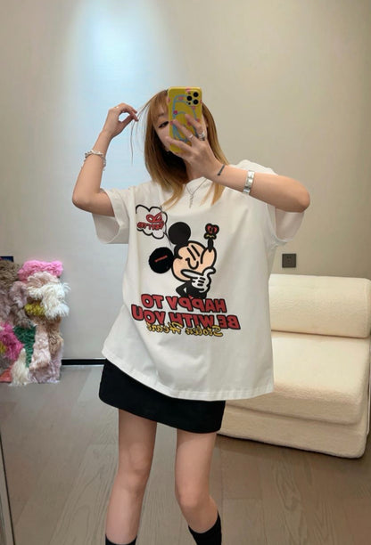 Sofitte Mickey Mouse Graffiti Tee White