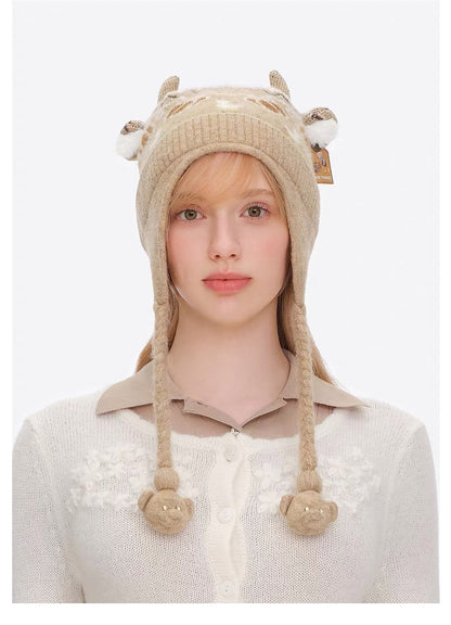 13DE MARZO Marzo Valley Horn Knit Beanie