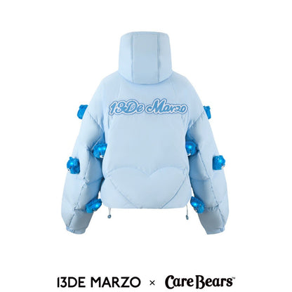 13DE MARZO x CARE BEAR Luminous Down Jacket Ballad Blue