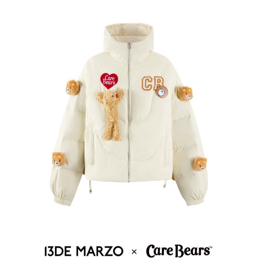 13DE MARZO x CARE BEAR Luminous Down Jacket Gardenia