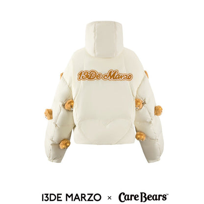 13DE MARZO x CARE BEAR Luminous Down Jacket Gardenia