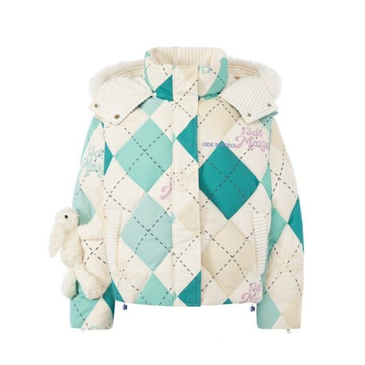 13DE MARZO Diamond Check Down Jacket Florida Keys