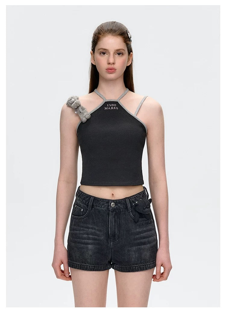 13DE MARZO Magnetic Plush Tank Black