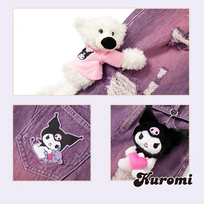 13DE MARZO Kuromi Bear Lumi Heart Jeans Grape Jam